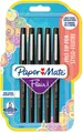 Produktbild: Paper Mate Flair Filzstifte | mittlere Spitze (0,7 mm) | Schwarz | 5 Stück