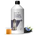 Produktbild: REAVET Schwarzkümmelöl 1L Hund Pferde Kaltgespresst Omega-6 Barfen-Zusatz