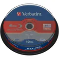 Produktbild: 1x10 Verbatim BD-RE Blu-Ray 25GB 2x Speed, Cakebox