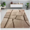 Produktbild: Carpetia Teppich Moderner Teppich Stilvolle für Wohnräume im 3D-Design in Braun, rechteckig beige|braun 200 cm x 290 cm