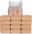 Produktbild: RUF BRIKETTS, 100% Buche – 10 kg Hartholzbriketts – Kaminbriketts Ofenbriketts – für Kaminöfen, Kachelöfen & Holzheizungen, Brennholz Briketts