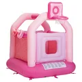 Produktbild: Playtive Hüpfburg Pink/Rosa, 14-teilig, mit Basketballkorb und Wurfspiel