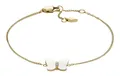 Produktbild: FOSSIL Radiant Wings Butterfly Bracelet Armband Gold goldfarben weiß Neu
