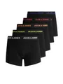Produktbild: JACK & JONES Herren JACBLACK Friday Trunks 5 Pack Boxershorts, Multicolor (Black/Navy Blaze), XL