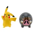Produktbild: Pokémon Battle Figure Set Figuren 2er-Pack Pikachu #5, Ferkuli 5 cm