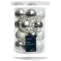 Produktbild: 20 Weihnachtskugeln Glas 6cm matt & glänzend Christbaumkugeln Weihnachtsbaumkugeln Christbaumschmuck Weihnachtsbaumschmuck Deko mix silber weiß