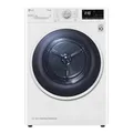 Produktbild: LG RH90V9AVHN Smart Trockner mit Frontlader, 9 kg, Klasse C, Kondensation mit Wärmepumpe, Wi-Fi mit SmartThinQ, Eco Hybrid, Allergy Care, 60 x 69 x 85 cm, Weiß