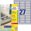 Produktbild: AVERY Zweckform Typenschildetiketten L6011-20 silber 63,5 x 29,6 mm, 20 Blatt