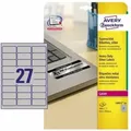 Produktbild: Avery Zweckform - Typenschildetikett 63,5 X 29,6 Mm (b X H) Silber 540 Etik./pack.