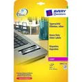 Produktbild: Avery Zweckform® L6011-20 Typenschild-Etiketten - A4, 540 Stück, 63,5 x 29,6 mm, wetterfest, 20 Blatt silber; Packungsinhalt: 540 Etiketten