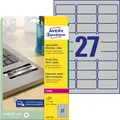 Produktbild: AVERY Zweckform L6011 Typenschild Folienetiketten, 540 Klebefolien 63,5x29,6mm