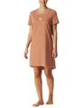 Produktbild: Schiesser Damen Nachthemd Kurzarm weiche Baumwolle Bigshirt mit Taschen - Nightwear