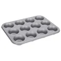 Produktbild: Städter we love baking Muffin- und Cupcake-Backform, 12er Antihaft-Backblech für perfekte Backergebnisse, PFAS-frei, Größe 35 x 27 cm, für 12 Muffins oder Cupcakes, Silber