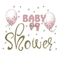 Produktbild: 20 Servietten Baby Shower pink | Taufe | Geburt | Kinder | Mädchen| Tischdeko 33x33cm##
