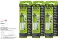 Produktbild: 3x Petec Poxy transparent 24 ml Doppelspritze SB-Karte