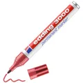 Produktbild: edding 3000 Permanentmarker - karmin-rot - 1 Stift - Rund-Spitze 1,5-3 mm - schnell trocknender Permanent Marker - wasserfest, wischfest - für Karton, Kunststoff, Holz, Metall - Universalmarker