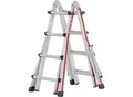 Produktbild: HYMER Teleskopleiter, SC 40, mit ausklappbaren Auslegern, 4 x 4 Sprossen