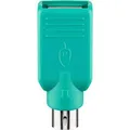 Produktbild: Goobay USB-Adapter 68919, grün, PS2 Buchse auf USB-A Stecker, USB 2.0