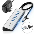 Produktbild: USB HUB AKTIV MIT NETZTEIL 36W 10 PORT USB 3.2 SPLITTER SPLITTER REAGLE