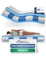 Produktbild: Hochwertige 7 Zonen Taschenfederkernmatratze 90x210 cm H3 90 x 210 cm 24 cm