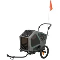 Produktbild: Hundeanhänger, S, 64x92x80/130 cm, grau/salbei