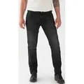 Produktbild: Rokker Rokkertech Tapered Slim Black Motorradjeans, schwarz, Größe 31 für Männer