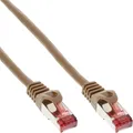 Produktbild: InLine Patchkabel, S/FTP (PiMf), Cat.6, 250MHz, PVC, Kupfer, RJ45, 1Gb/s, 25m, braun, Netzwerkkabel, doppelt geschirmt, 76425K