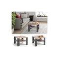 Produktbild: VICCO Couchtisch HOMER Anthrazit Sand 60x60 cm - Wohnzimmer Sofatisch Kaffeetisch