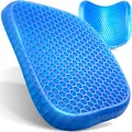 Produktbild: Retoo Sitzkissen Gel Comfort, Stuhlkissen, Ergonomisches Sitzkissen für Bürostuhl, Auto, Mehr Sitzkomfor, Sitzpolster Dickes Gelkissen