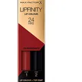 Produktbild: Max Factor Lipfinity Lip Colour Passionate 110 – Kussechter Lippenstift mit 24h Halt ohne auszutrocknen, mit intensiver Farbabgabe, präzisem Applikator & intensiv pflegendem Gloss-Top Coat