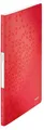 Produktbild: Leitz WOW A4 Sichtbuch, 20 fest eingebundene, dokumentenechte Klarsichthüllen, Projektmappe mit 40 Blatt Kapazität, Mit Rückenschild, Rot, 46310026