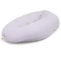 Produktbild: HOBEA-Germany Stillkissen 190 cm x 76 cm XXL Lagerungskissen Schwangerschaftskissen für Baby und Erwachsene Seitenschläferkissen Stillkissen mit Bezug aus Bio Baumwolle, Waffelmuster Hellgrau