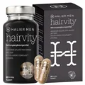 Produktbild: HALIER Hairvity – Nahrungsergänzungsmittel mit Kollagen- und Amino-Komplex-Formel 60 Kapseln - Nutrikosmetikum für Männer, Verbesserung von trockenem und geschädigtem Haar, Vitamine und Mineralstoffe