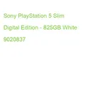 Produktbild: Sony PlayStation 5 Slim Digital Edition - 825GB White 9020837 (0711719020837)