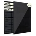 Produktbild: Balkonkraftwerk leistungsstarkes Solaranlage Set mit 2 Modulen Bifazial Full-Black