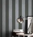 Produktbild: Newroom Vliestapete Muster Tapete Streifentapete Streifen,Linien, Schwarz Tapete Modern Streifen - Streifentapete Mustertapete Anthrazit Grau 3D Optik Industrial Linien Wellen für Wohnzimmer Schlafzimmer Küche, Streifen
