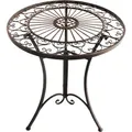 Produktbild: Dehner Gartentisch Antik, Balkontisch wetterfest, Dekotisch Indoor / Outdoor, ca. Ø 61 cm. Höhe 72 cm, Eisen, dunkelbraun