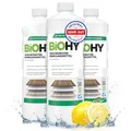Produktbild: BiOHY Wischroboter Reinigungsmittel (3 x 1 Liter) | Bodenreiniger Mittel für Holzböden | Laminat & Parkettpflege | streifenfreier Glanz auf wasserfestem Holz | schaumarmes Konzentrat