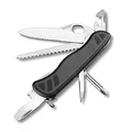 Produktbild: Victorinox Schweizer Soldatenmesser 08, Multitool, Swiss Army Knife mit 10 Funktionen, Einhand-Feststellklinge mit Wellenschliff, Grün/Schwarz