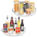 Produktbild: Drucilla 2 Stück Drehteller Kühlschrank, 23.5cm Drehteller Organizer, 360° Drehteller Küche, Kühlschrank Organizer Drehbar, Drehbares Gewürzregal, Drehteller für Gewürzen, Kosmetika, Flaschen