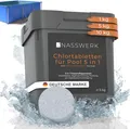 Produktbild: Multitabs 5-in-1 Chlortabletten 200g langsam löslich für Poolpflege, Nasswerk