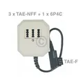 Produktbild: Adapter TAE-F-Stecker / 3xTAE-NFF-Buchse / 6P4C