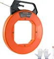 Produktbild: VEVOR Fischband, 100 Fuß, 3/16 Zoll, Glasfaser-Drahtzieher mit optimiertem Gehäuse und Griff, benutzerfreundliches Kabelzieher-Werkzeug, flexible Drahtangelwerkzeuge für Wände und elektrische Leitungen, nicht leitend