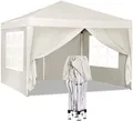Produktbild: Woltu Faltpavillon, mit 4 Seitenteilen, aus Oxford Metallrahmen 3x3 m