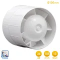 Produktbild: Abluftventilator Badlüfter Rohrlüfter Rohrventilator Weiß AWENTA WKA Ø100