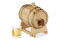 Produktbild: relaxdays Getränkespender Holzfass 1,25 Liter