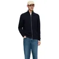 Produktbild: SELECTED HOMME Strickjacke SLHDANE LS KNIT STRUCTURE FULL ZIP aus Baumwolle blau L (54)