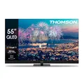 Produktbild: Thomson 55 Zoll (139cm) QLED Plus Google Smart TV, Wi-Fi, Dolby Audio, Eingebauter Frontlautsprecher, Bluetooth 5.1, Triple-Tuner (Kabel/Satellit/Antenne), HDMI, CI+, A+ Panel - 55QG6C14