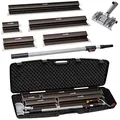 Produktbild: STRÜBER Flächenspachtel Set im Koffer - 5 x Flächenspachtel (250mm, 400mm, 600mm, 800mm, 1000mm) - Aluminium Teleskopstange - Stielaufnahme - Rollspachtel - Werkzeugkoffer – 9-tlg. SET - Made in EU