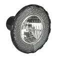 Produktbild: FISCHER Fahrrad Dynamo Frontlicht 10 Lux, mit austauschbarer Halogenglühlampe 6V/2,4W, StVZO-zugelassen, Schwarz